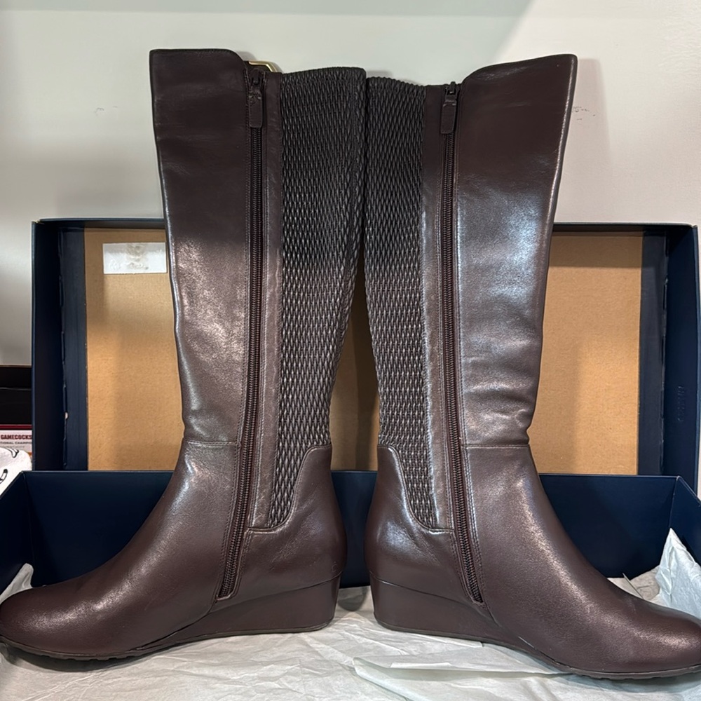 NIB Cole Haan Tall grand stretch boot